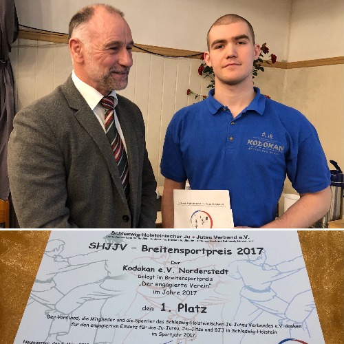 Ju-Jutsu: Kodokan gewinnt SHJJV-Breitensportpreis 2017