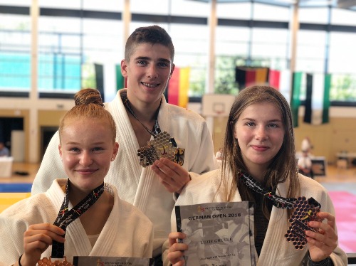 Ju-Jutsu: Dreimal Edelmetall für die Kodokaner bei den German Open 2018