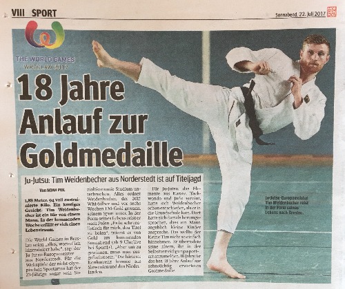 Ju-Jutsu: World Games-Starter Tim in der MOPO